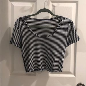 Striped crop top